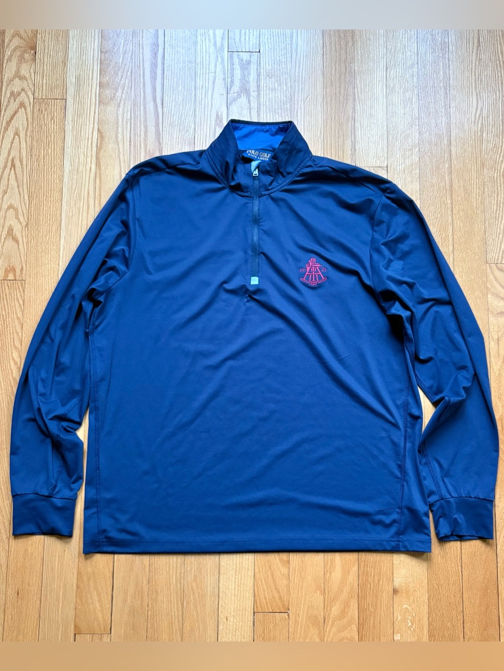 Polo Ralph Lauren Golf Men’s 1/4 Zip Performance Pullover Large Blue Solid